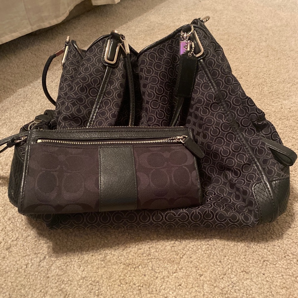 Coach handbag and wallet